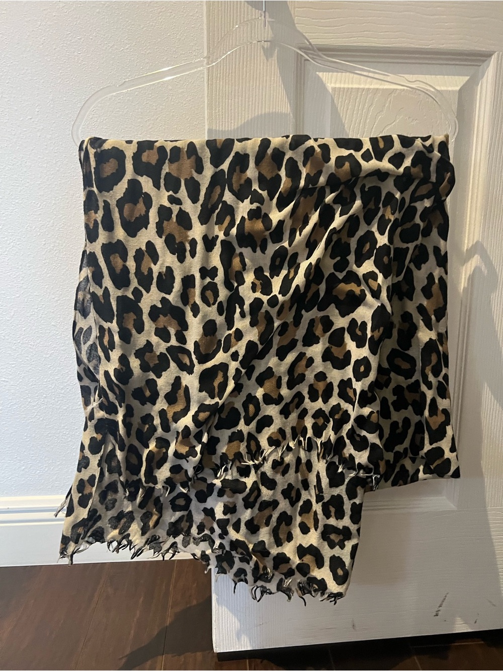 Aldo leopard print scarf - Beige Black Brown